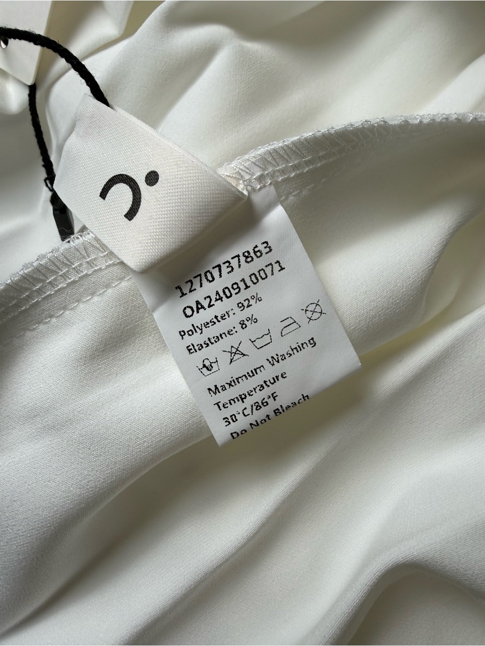 Commense White Pleated Mini Dress Medium NWT Gold Button Sleeveless - Picture 9 of 11